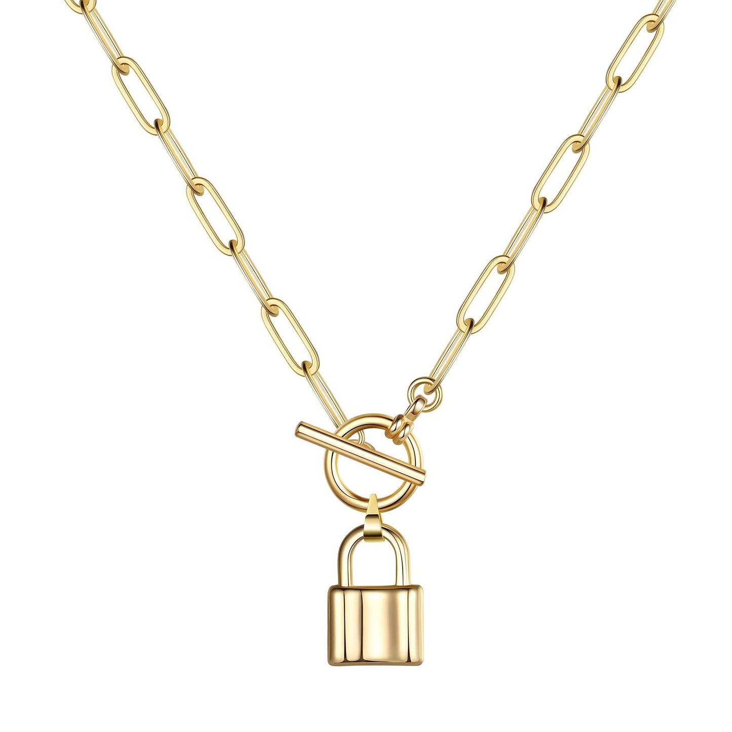 18K Gold Plated "Lock" Ketting