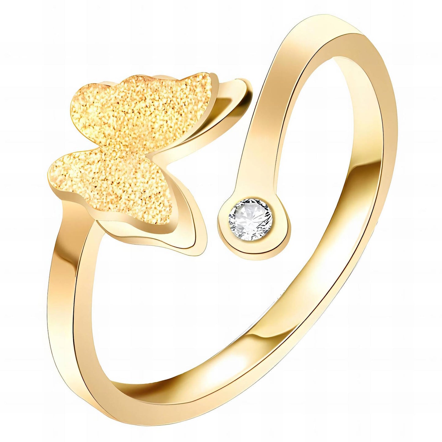 18K Gold Plated "Butterfly" Ring