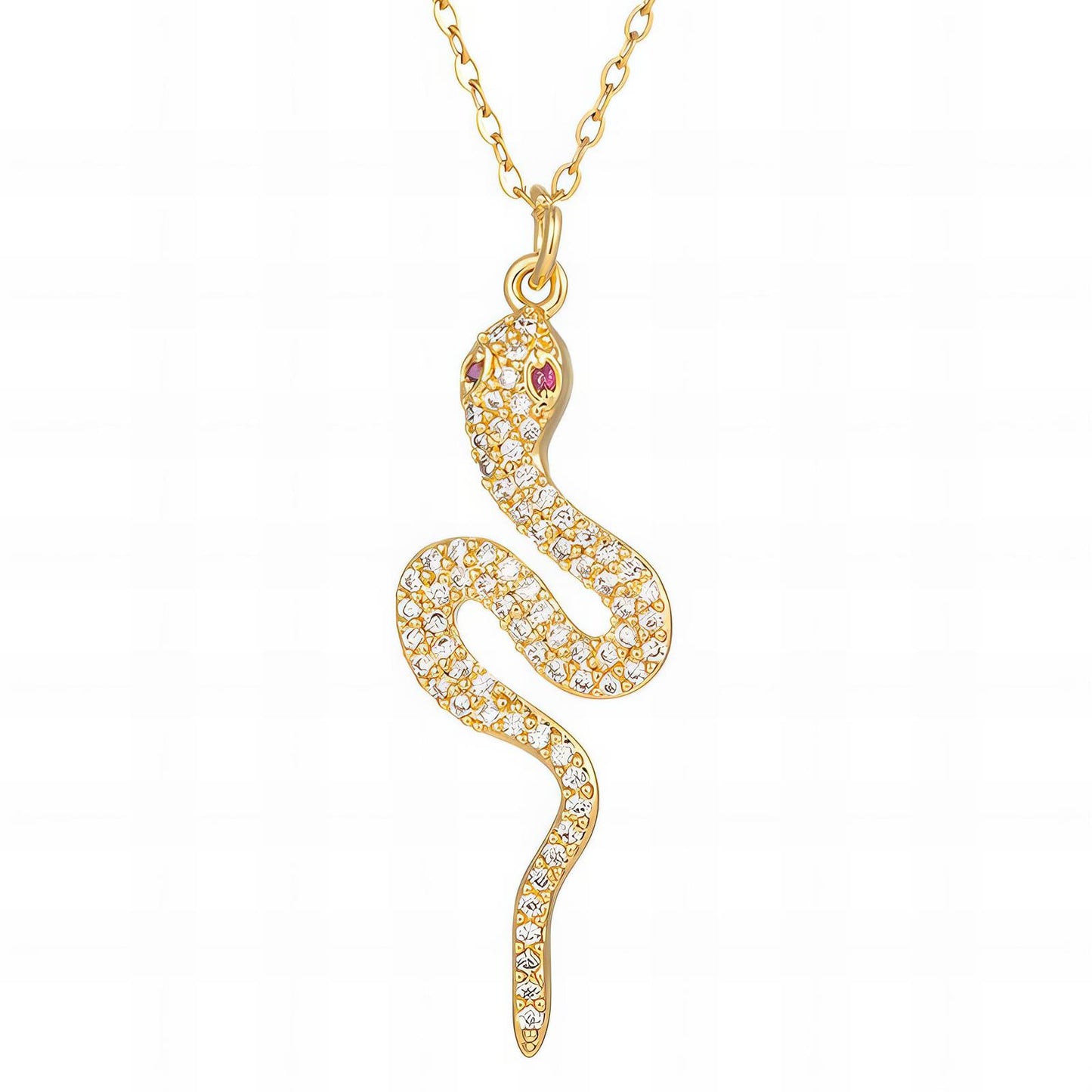 18K Gold Plated "Snake" Ketting