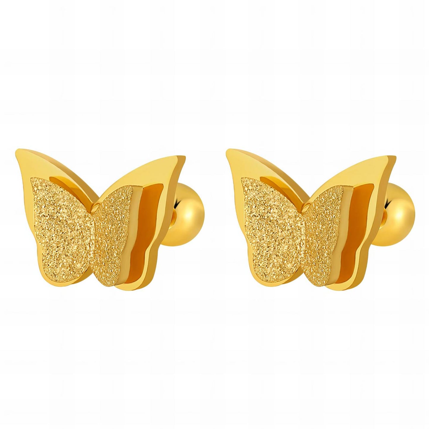 18K Gold Plated "Butterflies" Oorbellen
